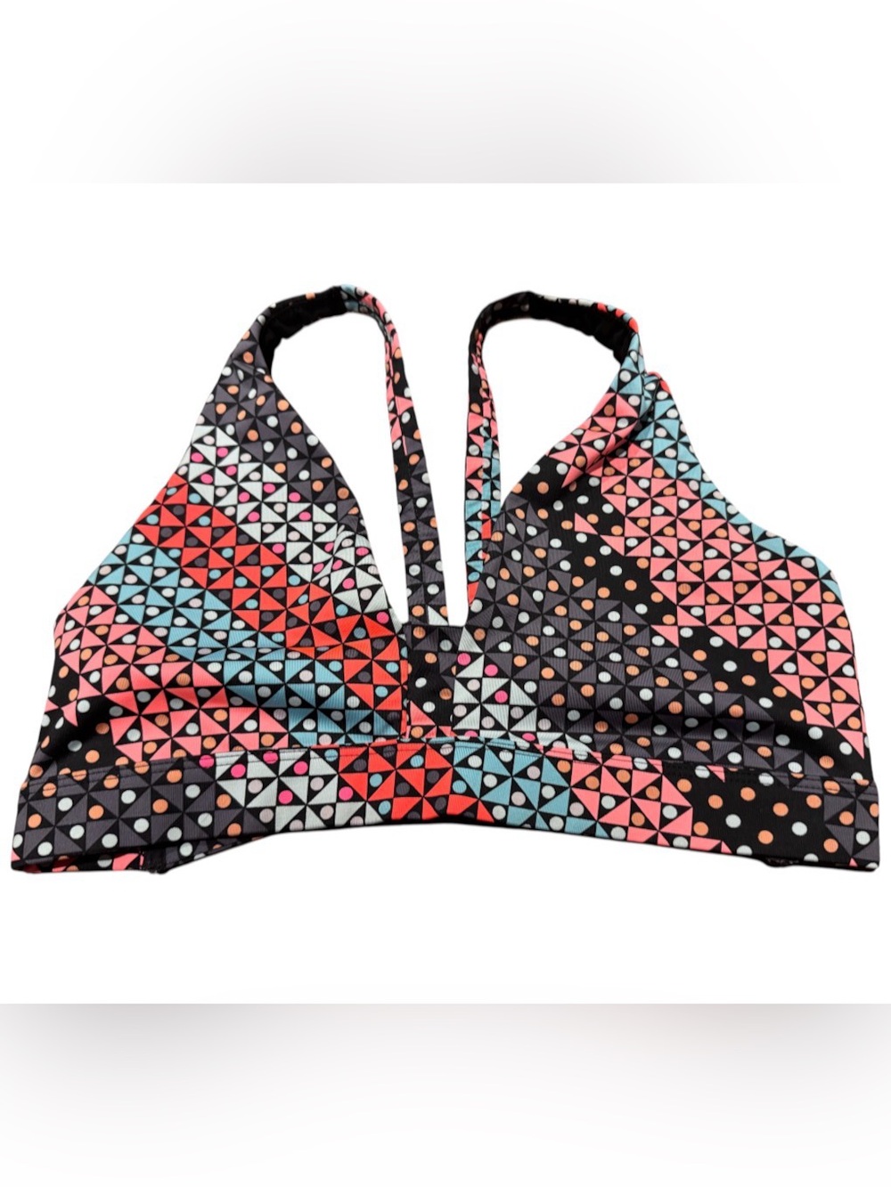 Victoria's Secret VSX Sport Body-Wick Strappy Multicolor Sports Bra Medium
